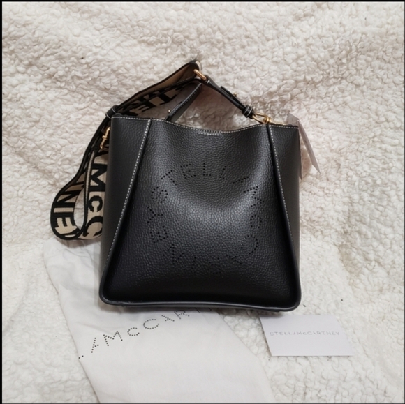Stella McCartney Vegetarian Leather Logo Crossbody Bag